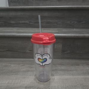 Disney Mickey Mouse pride tumbler with lid 20 Oz.